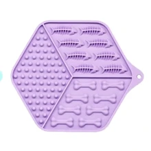 Килимок-годівниця WahoPet licky mat силіконовий фіолетовий (WA00004): Тип Кормушки