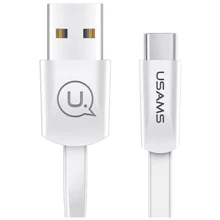 Кабель Usams USB Cable to USB-C 1.2m White (US-SJ200): Тип USB-C - USB-C
