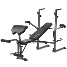 Скамья для жима и пресса 4FIZJO Ultra с партой Скотта Black (P-5905973404228): Вид применения домашний