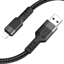 Кабель Hoco Cable USB Cable to Lightning U110 2.4A 1.2m Black: Тип USB Cable - Lightning