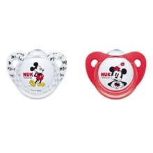 Пустышка NUK Trendline Disney Mickey Girl Силикон 0-6 мес 2 шт (3953118): Возраст до 6 месяцев