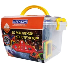 3D магнитный конструктор Магнікон MK-48: Количество деталей, шт. 48
