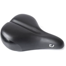 Седло Green Cycle Comfort 227, стальные рейлы, черное (SAD-19-18): Анатомическая выемка Есть