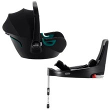 Автокресло BRITAX-ROMER BABY-SAFE3 i-SIZE Space Black с платформой FLEX BASE: Группа 0+ (до 13 кг), автокресло-переноска