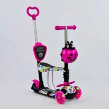 Самокат Best Scooter розовый (62310): Количество колес 3