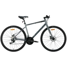 Велосипед Leon HD 80 DD алюміній 28" рама-21" сірий з чорним (матовий) 2024 (OPS-LN-28-045): Матеріал рами Алюминий