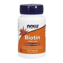 NOW Foods Biotin 1000 mcg 100 caps Біотін: Тип вітамін B