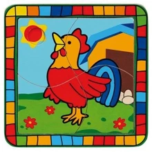 Bino Пазл Петух 15х15х0.8см (88005): Производитель Bino