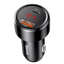 Зарядное устройство Baseus Car Charger USB+USB-C Magic Series QC 6A 45W Black (CCMLC20C-01): Особенности Быстрая зарядка, USB-C