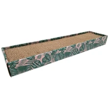 Когтеточка Croci Homedecor Texture Leaves с кошачьей мятой из гофрокартона 48х12х5 см (C6021581): undefined undefined