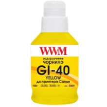 Чорнило WWM Canon GI-40 для G5040/G6040 190г Yellow (KeyLock) (G40Y): Колір Yellow