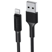 Кабель Borofone USB Cable to Lightning EzSync 1m Black (BX1): Тип USB-C - Lightning