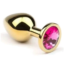 Анальная пробка, Gold Pink-Rhodolite, L: Для кого Унисекс