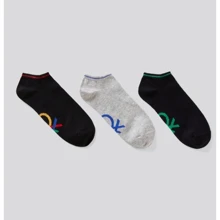 Женские носки United Colors of Benetton L (25) 3 пары разноцветные (6AO3H21TS): undefined undefined