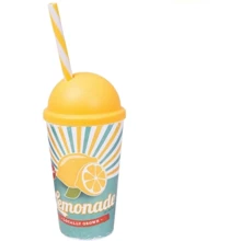 Склянка HEREVIN Lemonade з трубочкою 0.65 л (161947-027): Тип Стакан с трубочкой и крышкой