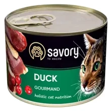 Влажный корм Savory для котов с уткой 200 г (30617): Тип Влажный корм