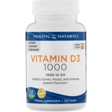 Nordic Naturals Vitamin D3 тисячі IU Вітамін D3 зі смаком апельсина 120 капсул: Тип вітамін D