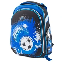 Ранец-черепашка CLASS 9630 Football, 39x28x21см, сине-чёрный: Возрастная группа от 6 до 10 лет