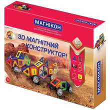 3D магнитный конструктор Магнікон МК-66: Количество деталей, шт. 66