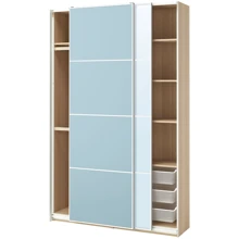 Шкаф с раздвижными дверцами ІКЕА PAX / MEHAMN/AULI 150х44х236 см (695.517.11): undefined undefined