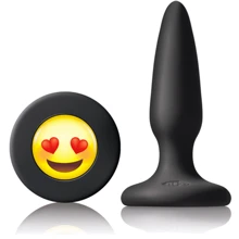 NSNovelties Mojis Mini Plug #ILY маленька анальна пробка, 7x2 см, чорний: Для кого унісекс