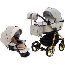 Коляска 2 в 1 Adamex Barcelona Polar (Gold) BR451 (624632): Тип коляски универсальная коляска (2-в-1)