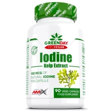 Amix GreenDay ProVegan Natural Iodine Kelp Extract Йод 90 веганских капсул: Тип Йод