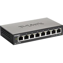 Сетевой коммутатор D-Link DGS-1100-08V2: Порты только Gigabit Ethernet (10/100/1000)