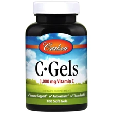 Carlson Labs C-Gel Vitamin C, 1000 mg, 100 Capsules (CAR-03001): Тип Витамин C
