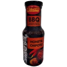 Соус BBQ Vitana стейковий з медом та копченим перцем 230 мл (8593837269464): Об'єм нетто 230 мл