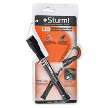Ліхтар туристичний Sturm 4050-01-2X Чорний телескопічний з LED з магнітом: Тип Ручной