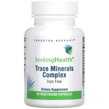 Seeking Health Trace Minerals Complex Iron Free Комплекс микроэлементов без железа 30 вегетарианских капсул: Тип Комплексные