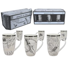 Подарочный набор Carmani из 3-х кружек Л. да Винчи 350 ml (032-1601): Производитель Carmani