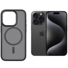 Чехол для iPhone Monblan Crystal Case Magnetic Black for iPhone 15 Pro: Цвет черный