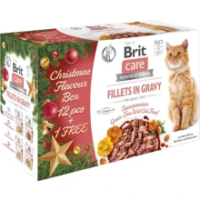 Рождественский набор влажного корма Brit Care Cat филе в соусе 12+1х85 г (8595602558551): Тип Влажный корм