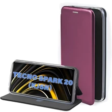 Аксессуар для смартфона BeCover Book Exclusive Red Wine for Tecno Spark 20 (KJ5n) (711239): Совместимость Tecno Spark 20 (KJ5n)