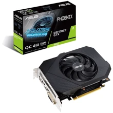 Видеокарта ASUS GeForce GTX1650 4096Mb Phoenix OC D6 P V2 (PH-GTX1650-O4GD6-P-V2): Объем памяти, Гб 4