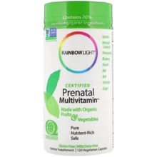 Rainbow Light Certified Organics Prenatal Multivitamin 120 Veggie Caps Мультівітаміни для вагітних: Тип мультивітаміни