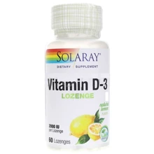 Solaray Vitamin D-3, 2.000 IU, Lemon Flavor, 60 Lozenges (SOR-79645): Тип Витамин D