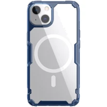 Чехол для iPhone Nillkin Nature Pro Magnetic Blue/Clear for iPhone 15 Plus: Цвет синий