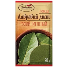 Упаковка Лавровый лист сухой молотый Любисток 17х20 г (УП4820076011078): undefined undefined
