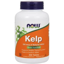 NOW Foods Kelp 150 mcg 200 tabs (Ламинария): Тип Йод