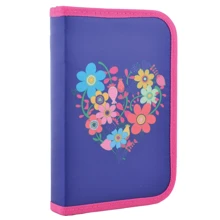 Пенал твердый одинарный Flowers blue, 20.5x13x3.2 (531656): Год выпуска коллекции 2019