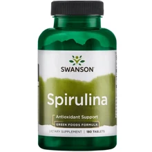 Swanson, Greens Spirulina 500 mg 180 tabs (SWA-06010): Форма выпуска Таблетки