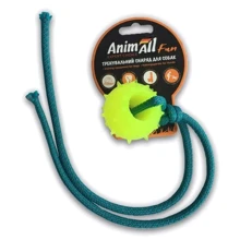 Куля з канатом AnimAll Fun 88181 8 см жовта: undefined undefined