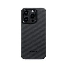 Чехол для iPhone Pitaka MagEZ Case 4 Twill 1500D Black/Grey (KI1501PM) for iPhone 15 Pro Max: Цвет черный