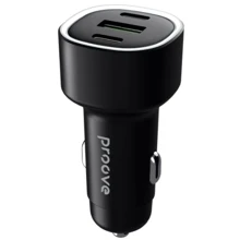 Зарядное устройство Proove Car Charger Flash USB+2xUSB-C 60W Black (CCFL60111201): Особенности Быстрая зарядка