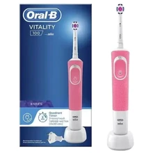 Зубная щетка Braun Oral-B D100.413.1 Vitality Pink 3DW: Назначение взрослая
