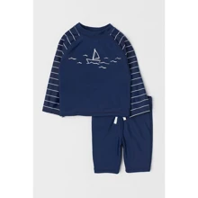 Купальный комплект H&M 2910-686342 62-68 см темно-синий: Пол Девочка