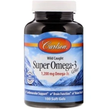 Carlson Labs Super Omega-3, 1200 mg, 100 Soft Gels (CAR-01521): Тип Омега 3